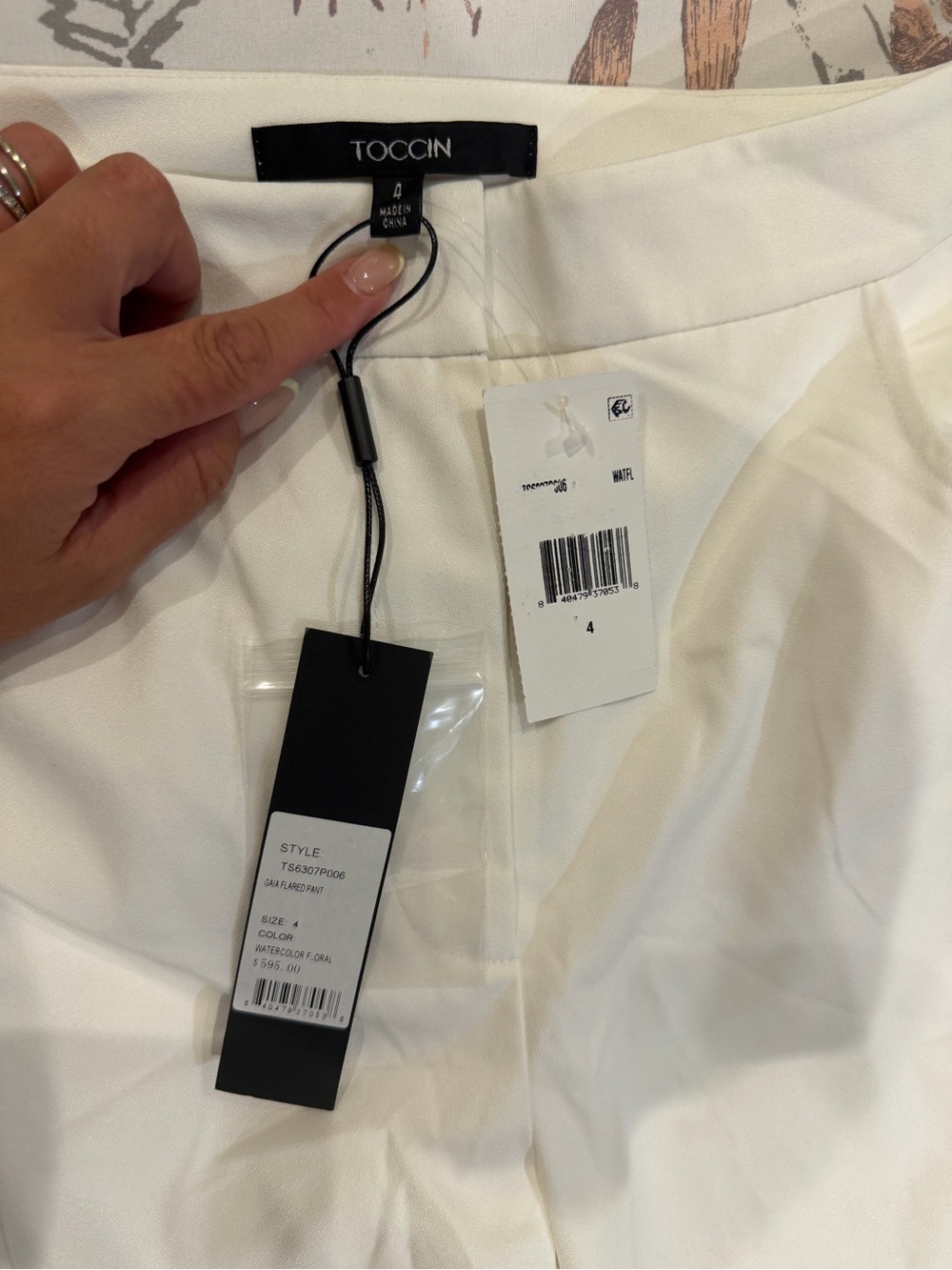 TOCCIN Gaia Flare Pants – NWT – Size 4 - Picture 9 of 10